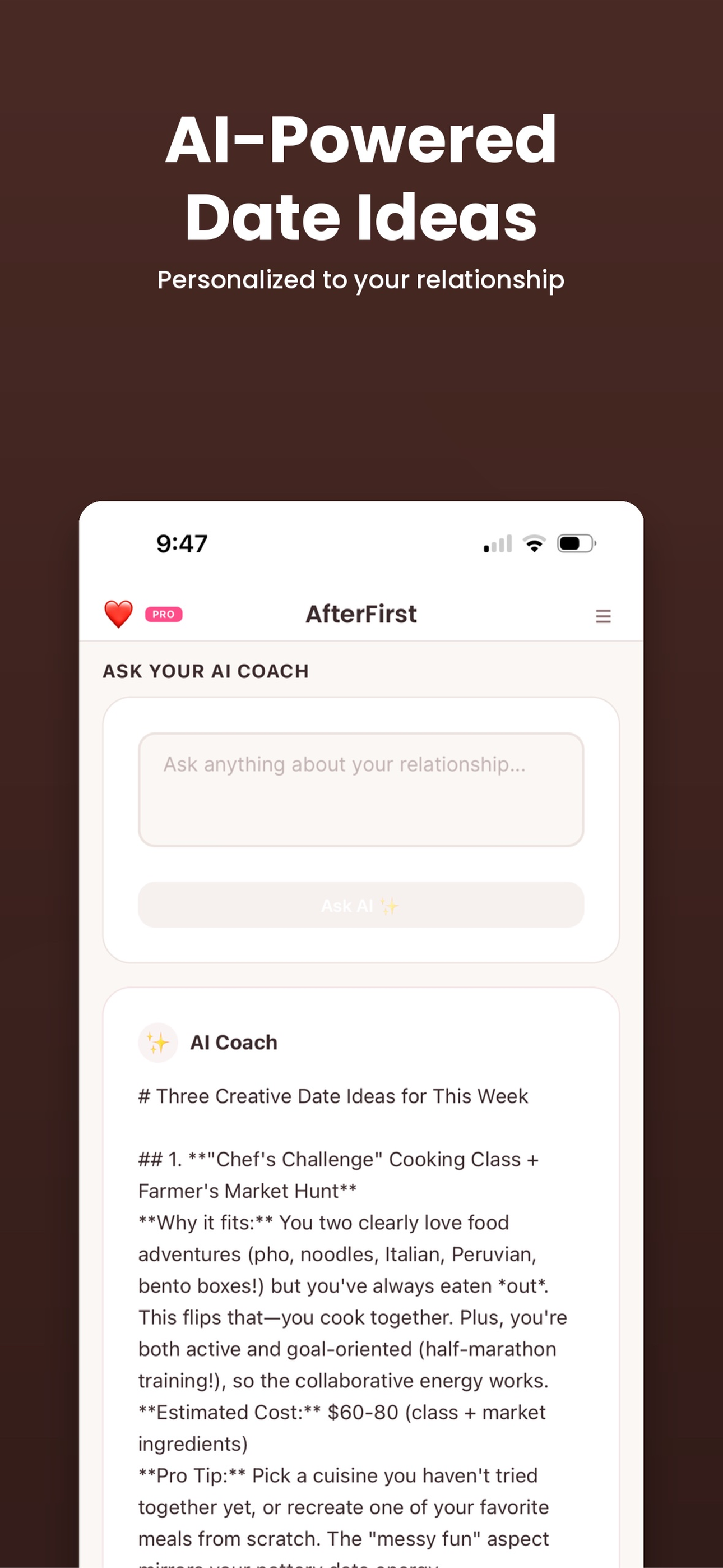 AI date ideas